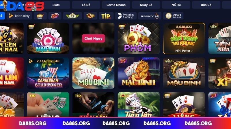 sản phẩm cá cược nổi bật tại game bài DA88